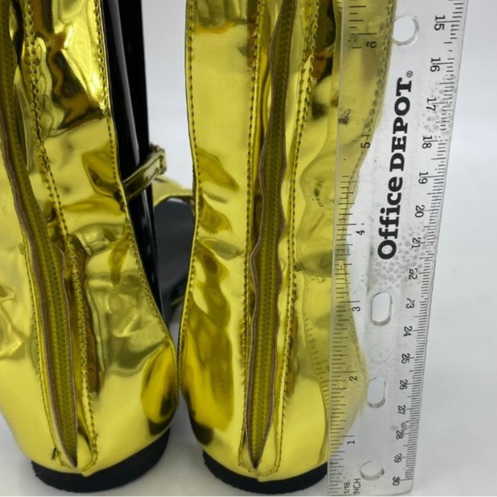 New Nancy Jayjii gold gladiator sandals - Picture 7 of 17